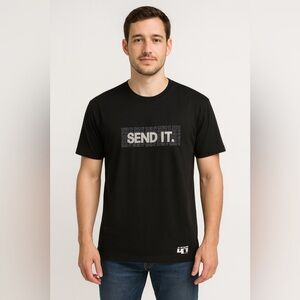 BMW Send it 4GED Black Graphic T-Shirt